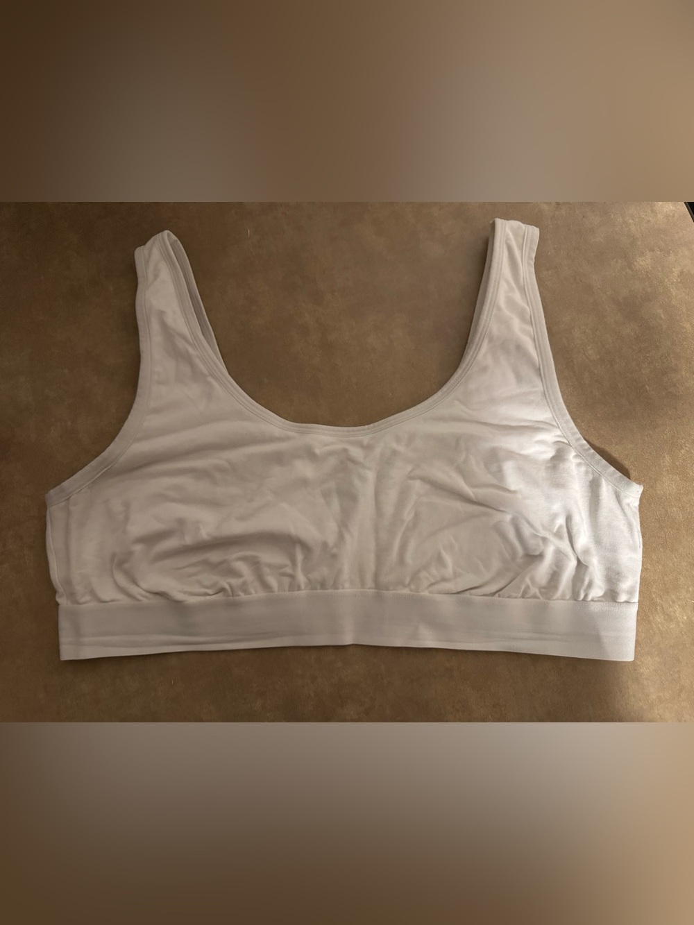 Auden White Seamless Light Support Bralette